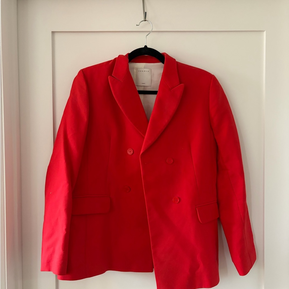 Sandro Vibrant Red Blazer